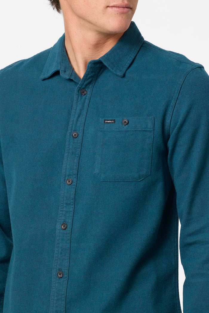 Regent Flannel Standard Fit Long Sleeve Shirt - Dark Slate | O'Neill
