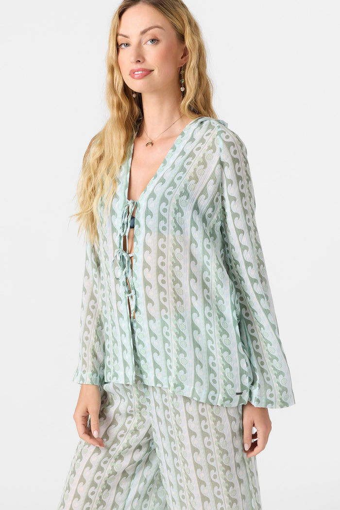 Regina Hoodie Printed Top - Starlight Blue | O'Neill