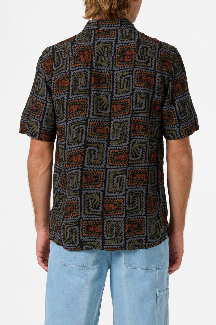 Relaxed Woven Camp Shirt
