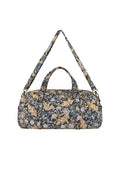 Spell Renew Quilted Duffle Bag in Nightshade, ECOVERO viscose with floral print and removable strap
