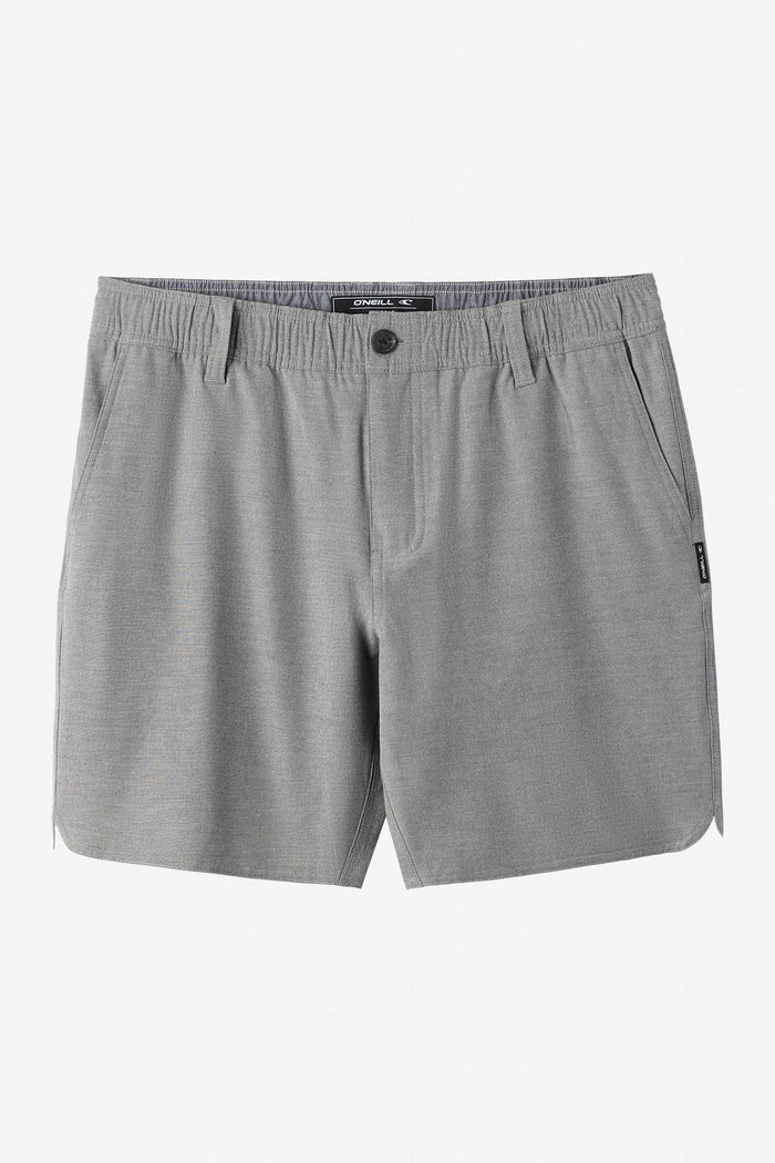 Reserve Light Check 18" Scallop Hybrid Shorts - Graphite | O'Neill