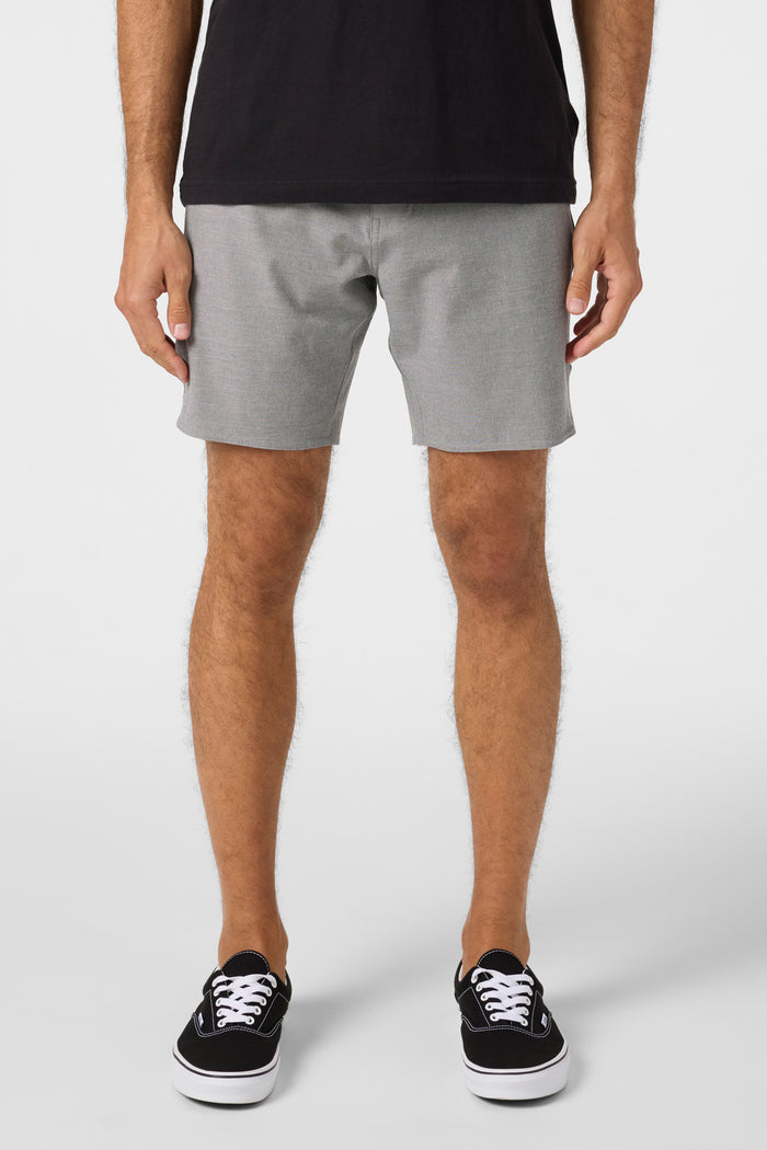 Reserve Light Check 18" Scallop Hybrid Shorts - Graphite | O'Neill