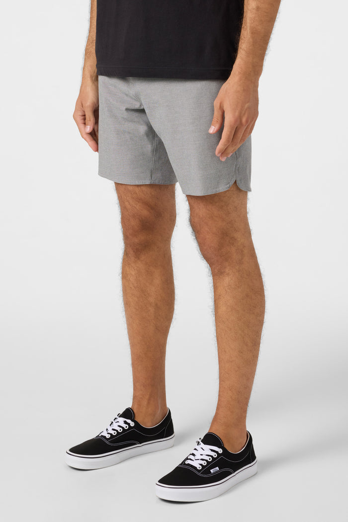 Reserve Light Check 18" Scallop Hybrid Shorts - Graphite | O'Neill