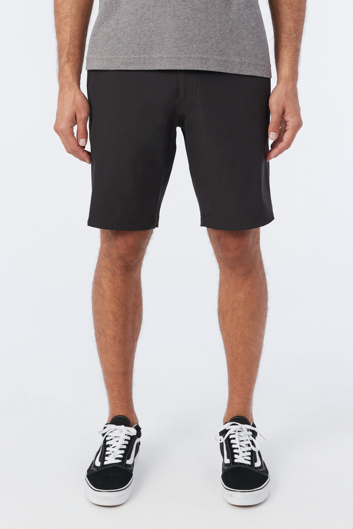 Reserve Light Check 19" Hybrid Shorts - Black | O'Neill