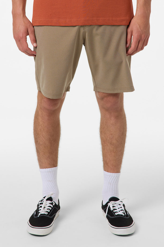 Reserve Light Check 19" Hybrid Shorts - Dark Khaki 2 | O'Neill