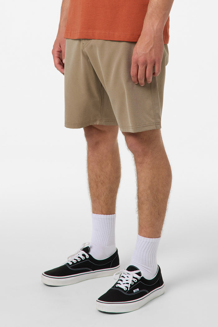 Reserve Light Check 19" Hybrid Shorts - Dark Khaki 2 | O'Neill