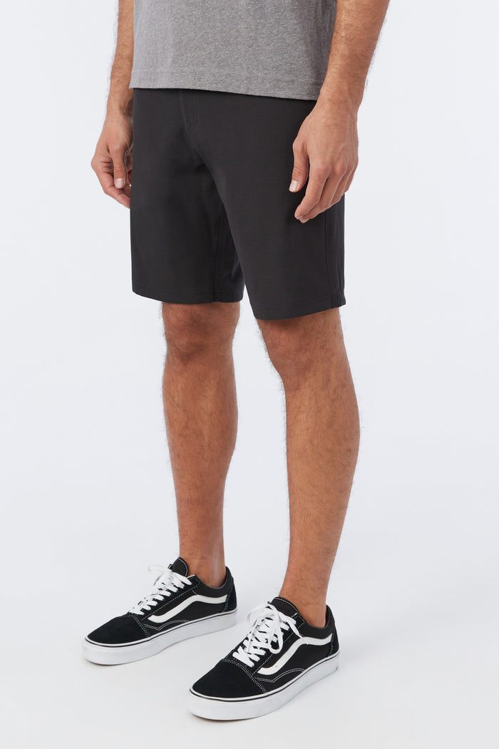 Reserve Light Check 19" Hybrid Shorts - Black | O'Neill