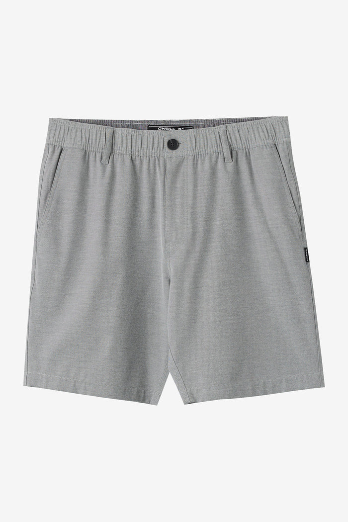 Reserve Light Check Elastic Waist 18" Hybrid Shorts - Dark Shadow | O'Neill