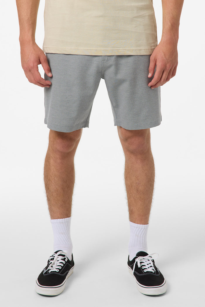 Reserve Light Check Elastic Waist 18" Hybrid Shorts - Dark Shadow | O'Neill