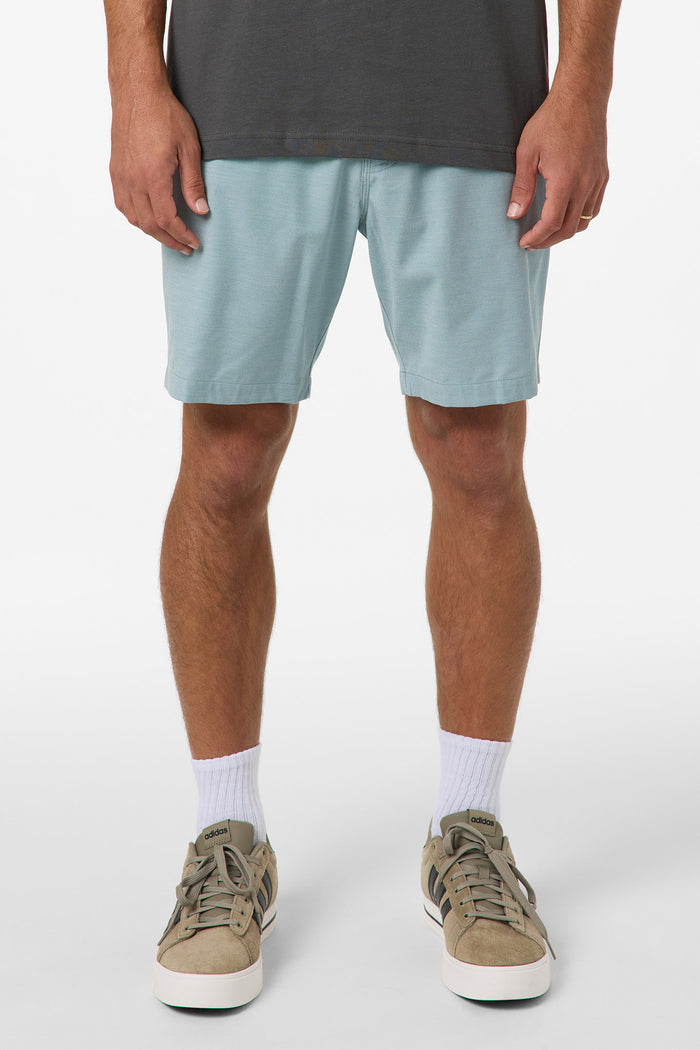 Reserve Light Check Elastic Waist 18" Hybrid Shorts - Stone Blue | O'Neill