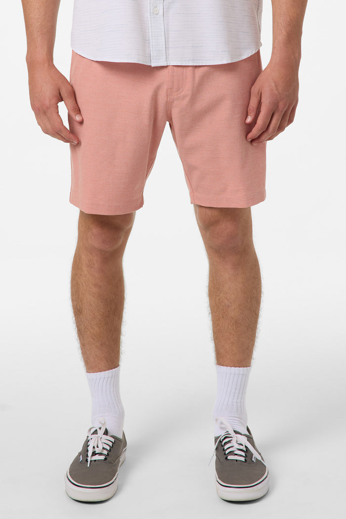 Reserve Light Check Elastic Waist 18" Hybrid Shorts - Langoustino | O'Neill