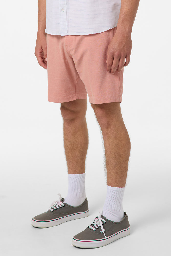 Reserve Light Check Elastic Waist 18" Hybrid Shorts - Langoustino | O'Neill