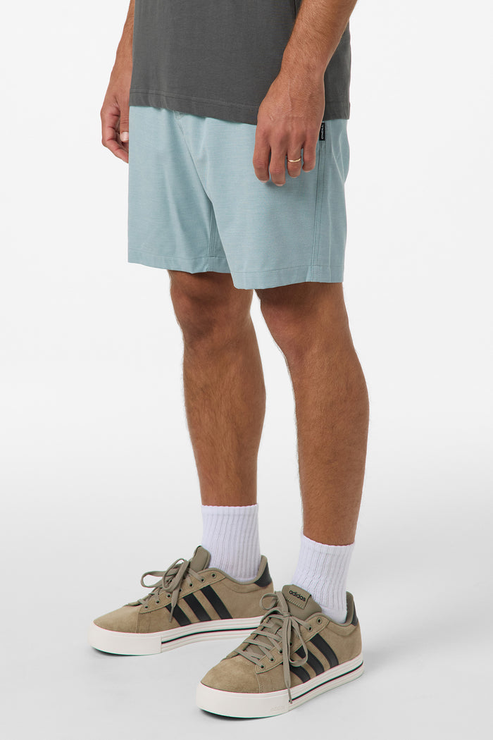 Reserve Light Check Elastic Waist 18" Hybrid Shorts - Stone Blue | O'Neill