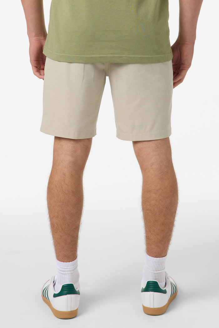 Reserve Light Check Elastic Waist 18" Hybrid Shorts - Lt Khaki | O'Neill