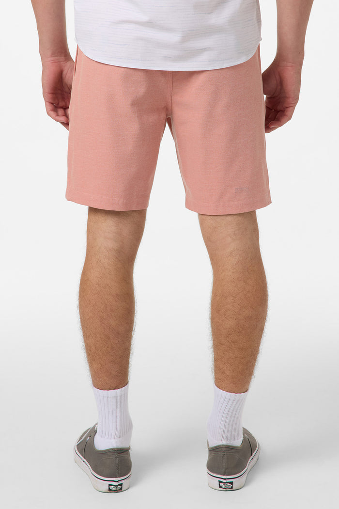 Reserve Light Check Elastic Waist 18" Hybrid Shorts - Langoustino | O'Neill