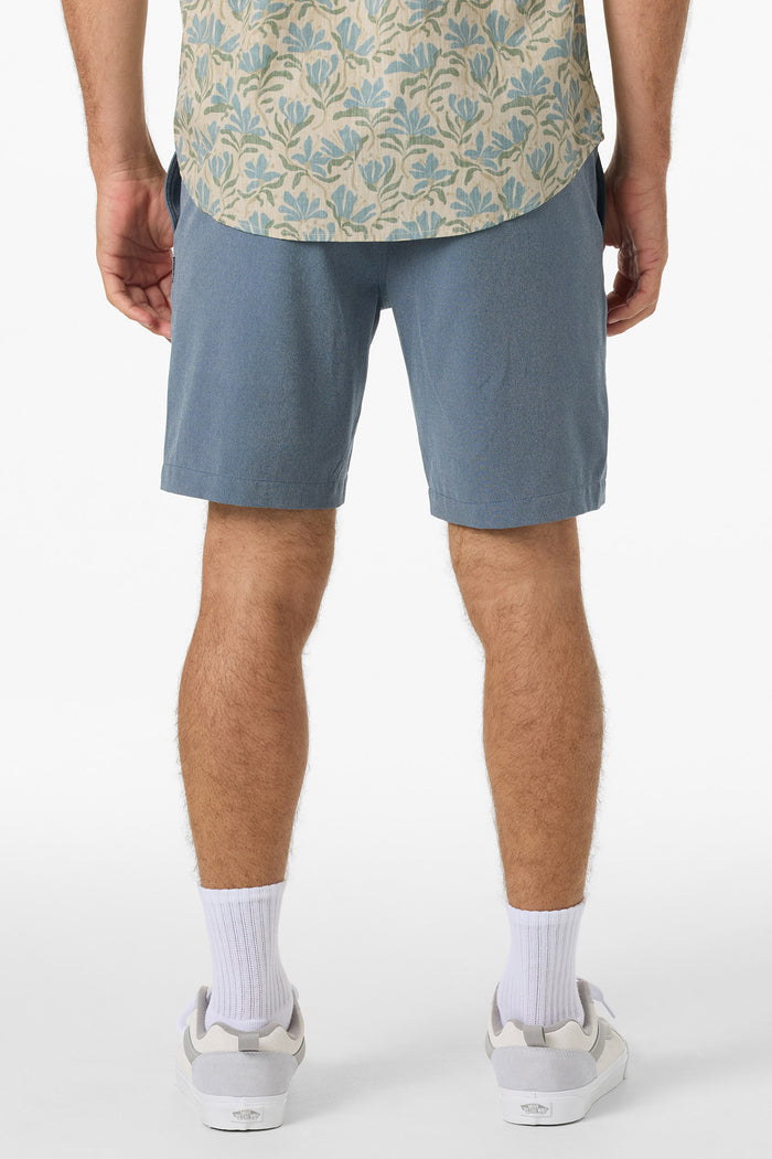 Reserve Light Check Elastic Waist 18" Hybrid Shorts - Navy | O'Neill