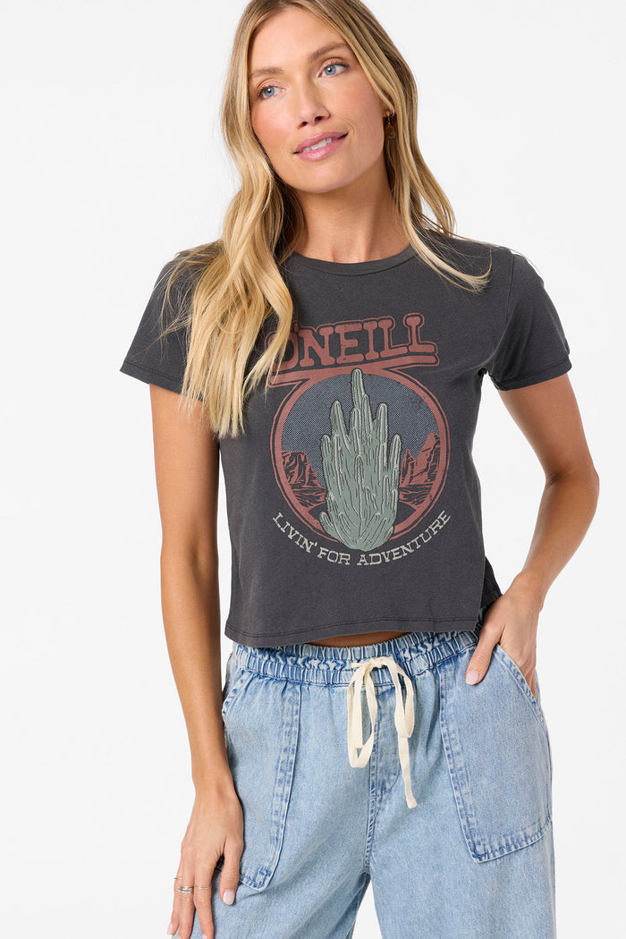 Road Trippin' Fitted Tee - Washed Black | O'Neill