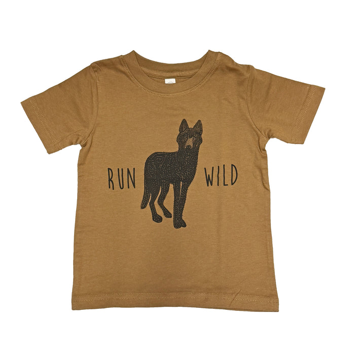 Run Wild Wolf Tee - Youth