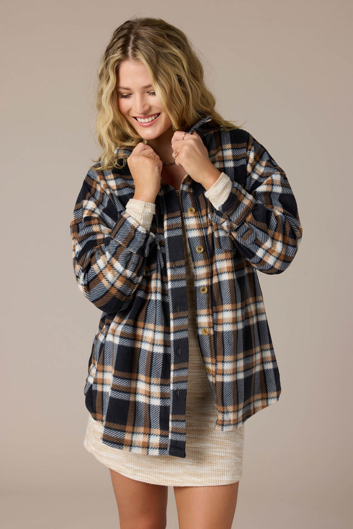 Rune Superfleece Oversized Fit Shacket - Sierra | O'Neill