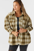 Rune Superfleece Oversized Fit Shacket - Military Olive | O'Neill