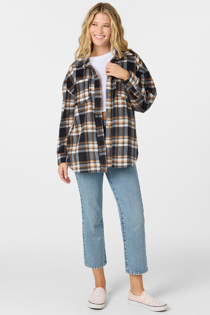 Rune Superfleece Oversized Fit Shacket - Sierra | O'Neill