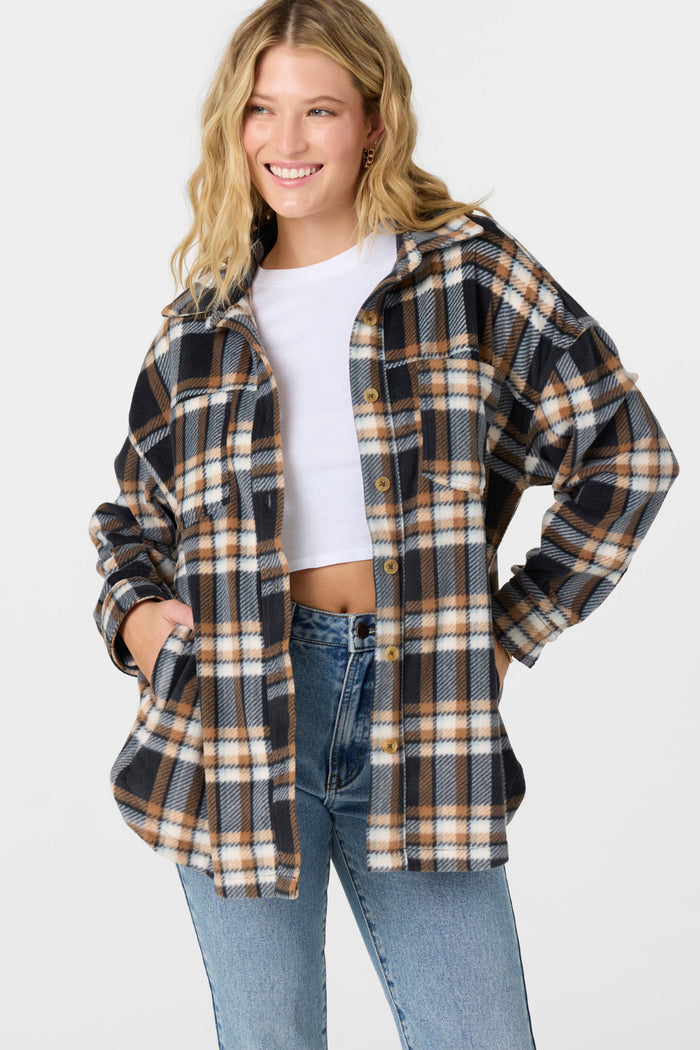 Rune Superfleece Oversized Fit Shacket - Sierra | O'Neill