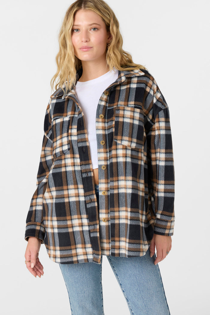 Rune Superfleece Oversized Fit Shacket - Sierra | O'Neill
