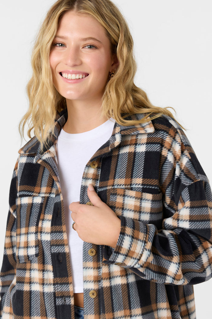 Rune Superfleece Oversized Fit Shacket - Sierra | O'Neill