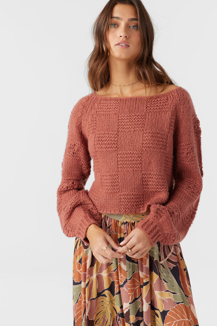 Sacha Long Sleeve Sweater - Cedar Wood | O'Neill