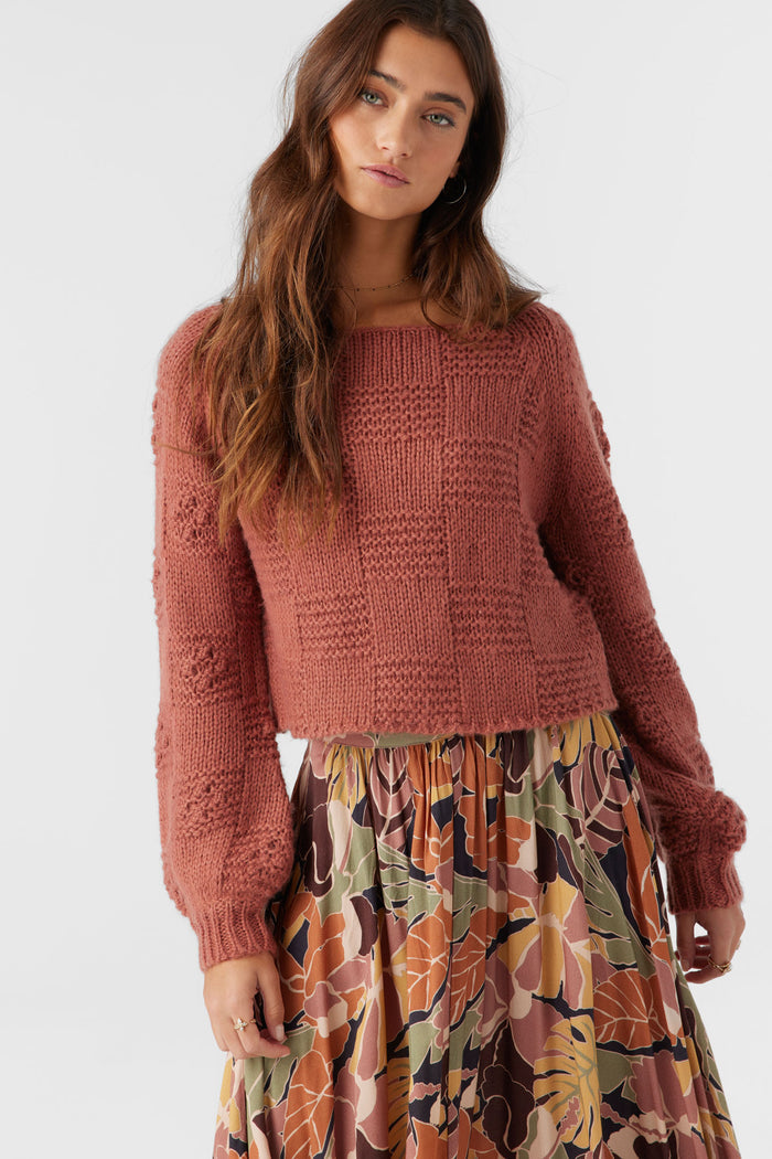 Sacha Long Sleeve Sweater - Cedar Wood | O'Neill