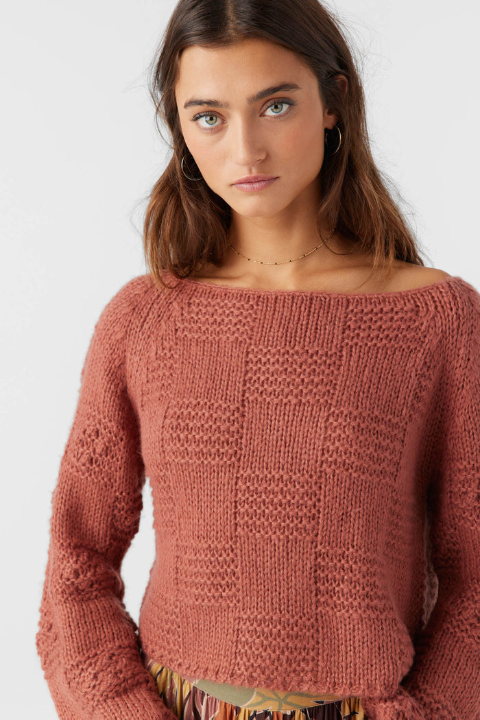 Sacha Long Sleeve Sweater - Cedar Wood | O'Neill