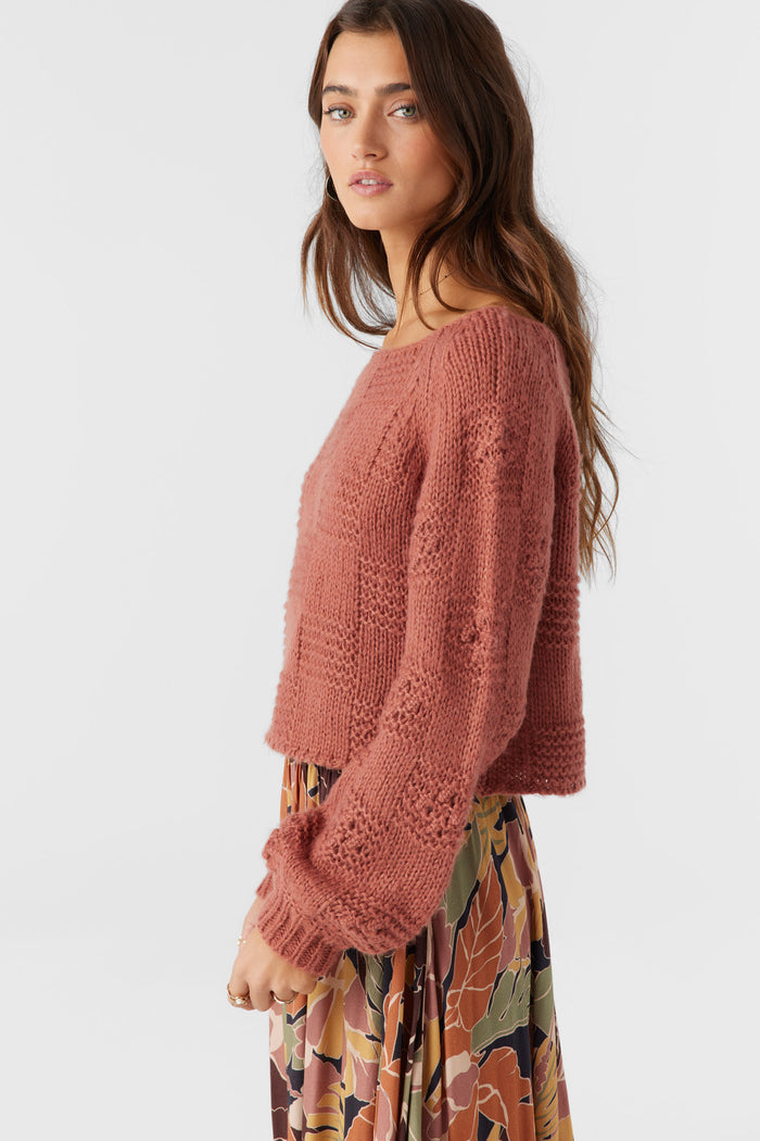 Sacha Long Sleeve Sweater - Cedar Wood | O'Neill