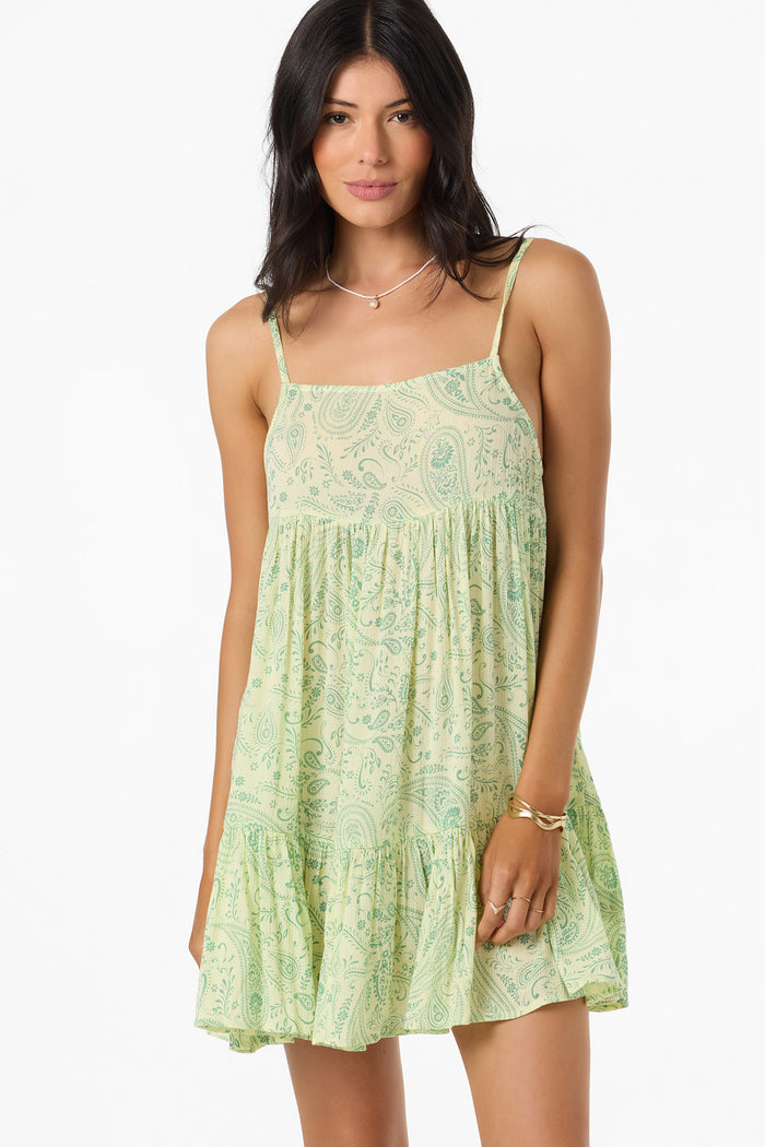 Saltwater Essentials Rilee Printed Mini Cover-Up Dress - Citron | O'Neill