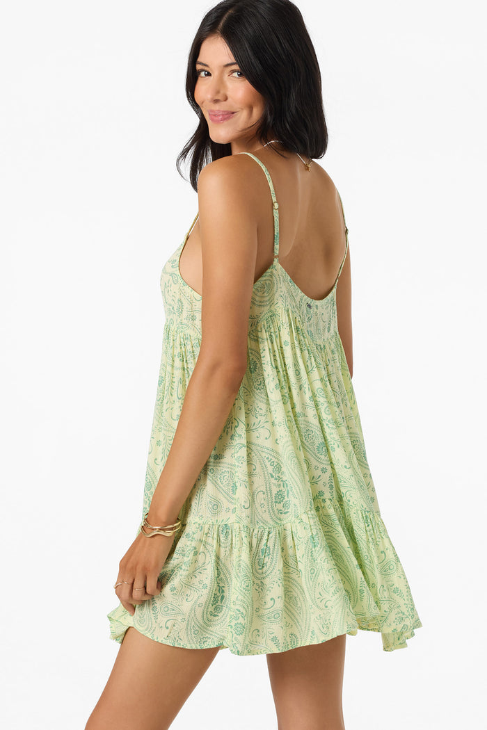 Saltwater Essentials Rilee Printed Mini Cover-Up Dress - Citron | O'Neill