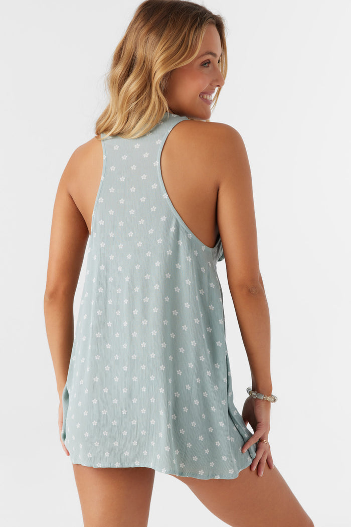 Saltwater Essentials Sarah Printed Dress - Silver Blue | O'Neill