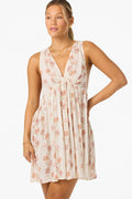 Saltwater Essentials Teddy Printed Mini Cover-Up Dress - Tofu | O'Neill