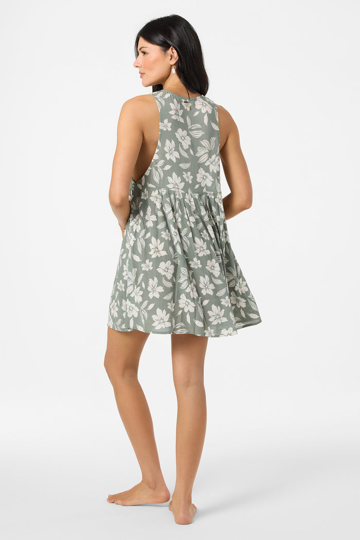 Saltwater Essentials Teddy Printed Mini Cover-Up Dress - Sea Spray | O'Neill