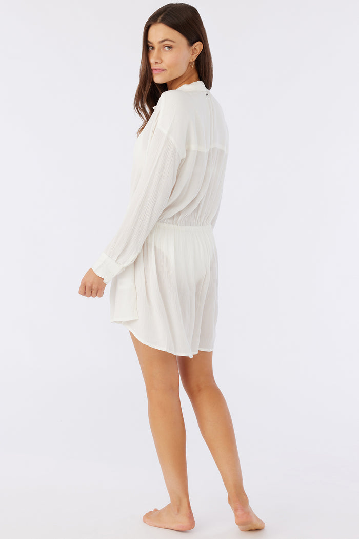 Saltwater Solids Cami Swim Cover-Up - Vanilla | O'Neill
