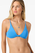 Saltwater Solids Pismo Bralette Top - Check w/ Morgan - Blue | O'Neill