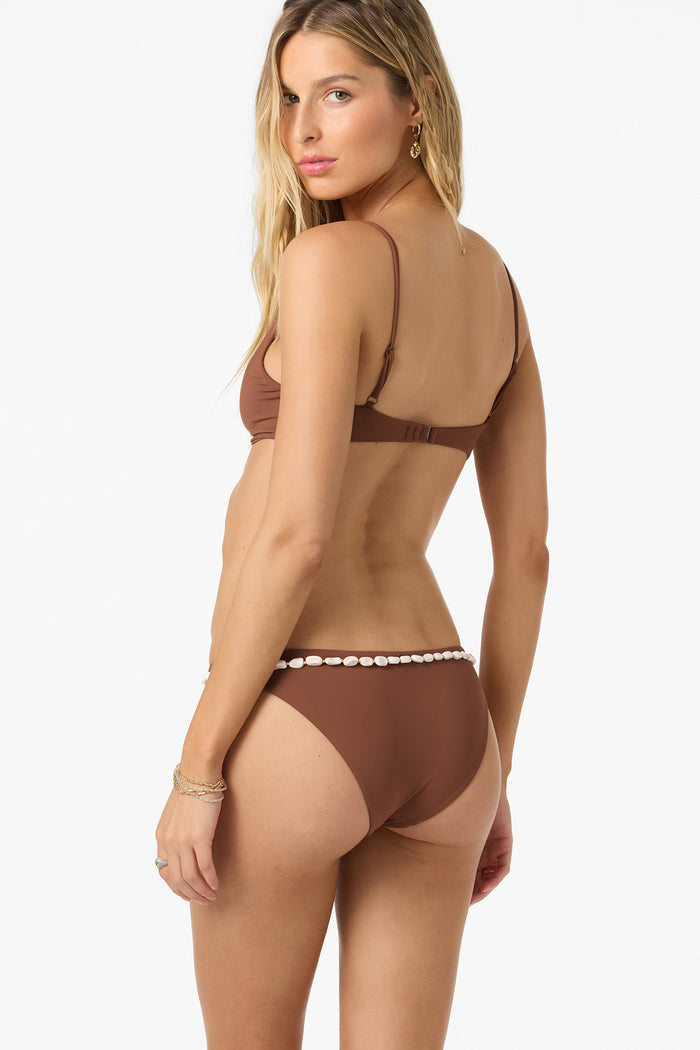 Saltwater Solids Pismo Bralette Top - Coconut Brown | O'Neill