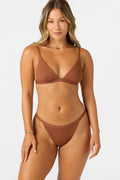 Saltwater Solids Rib Seaside Triangle Top - Rustic Brown | O'Neill