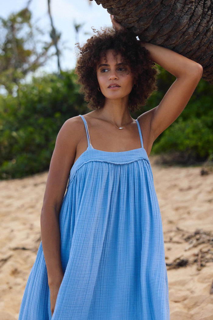 Saltwater Solids Sai Maxi Cover-Up Dress -  | O'Neill