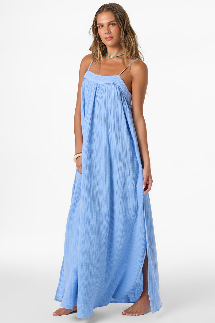 Saltwater Solids Sai Maxi Cover-Up Dress -  | O'Neill
