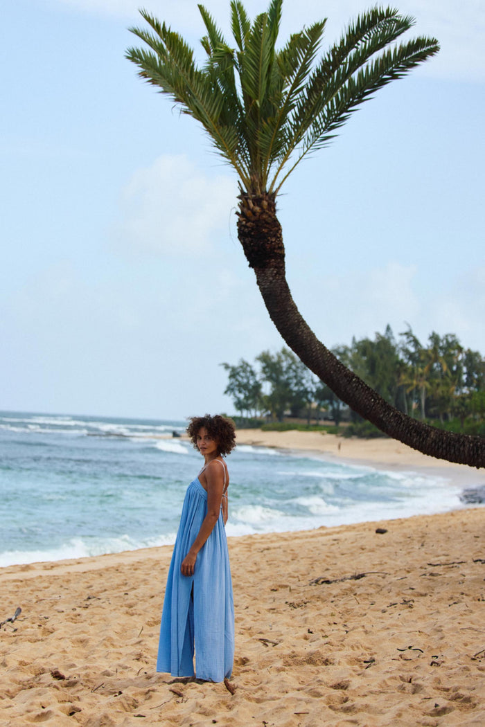 Saltwater Solids Sai Maxi Cover-Up Dress -  | O'Neill