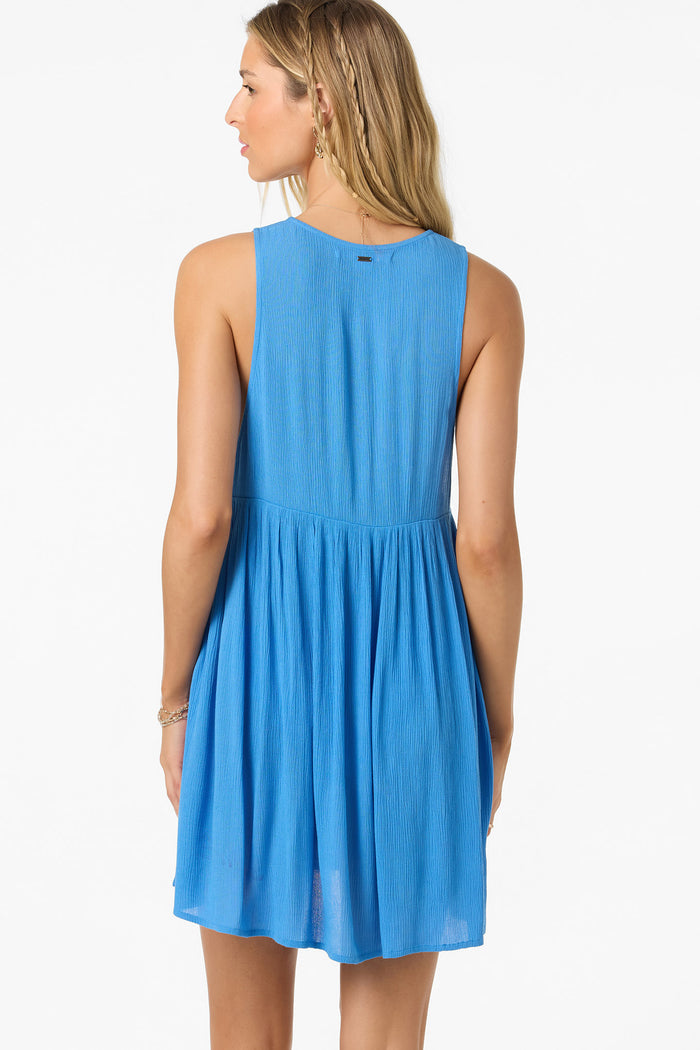Saltwater Solids Teddy Mini Cover-Up Dress - Blue | O'Neill