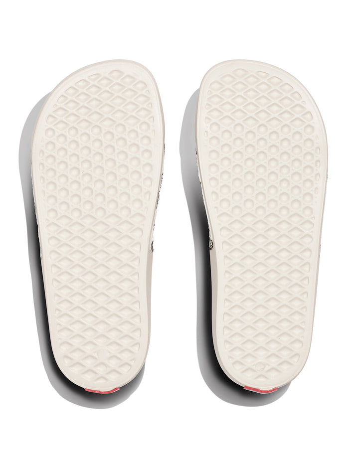 Sandalias Mujer La Costa Slide On Blanco Checkerboard Vans