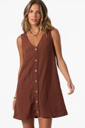 Sanders Mini Dress - Coconut Brown | O'Neill