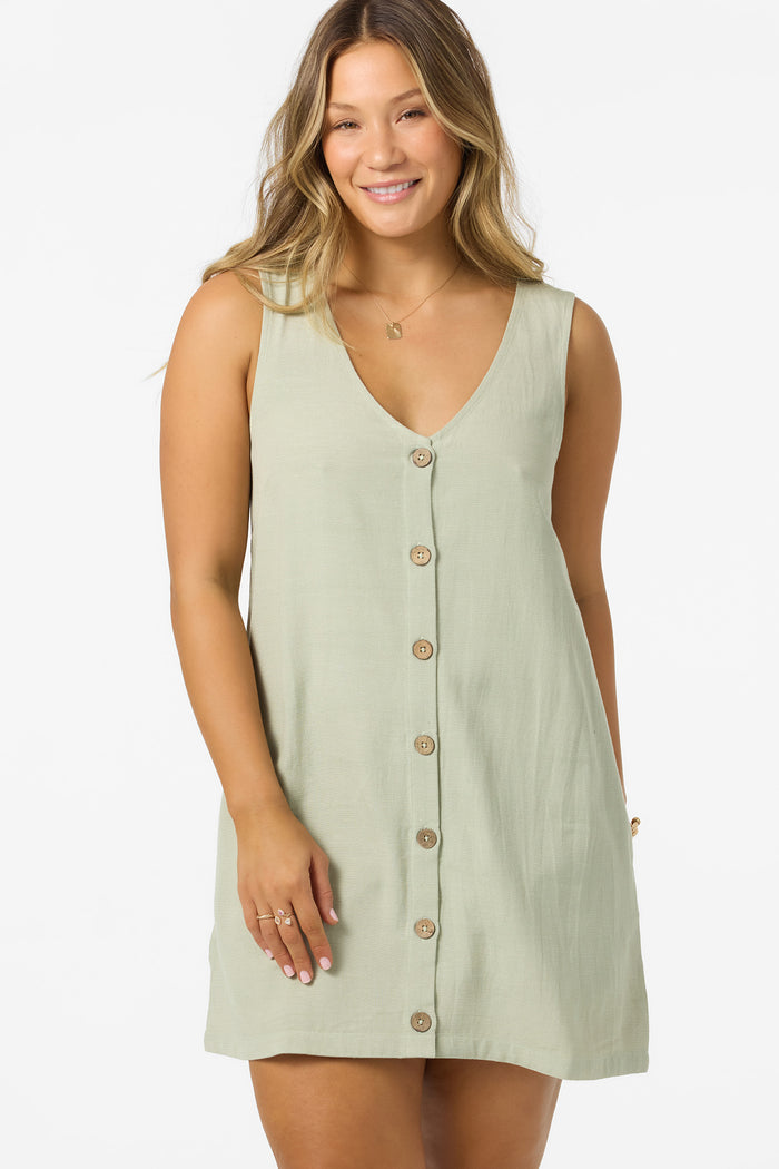 Sanders Mini Dress - Desert Sage | O'Neill