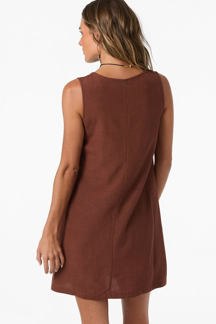 Sanders Mini Dress - Coconut Brown | O'Neill