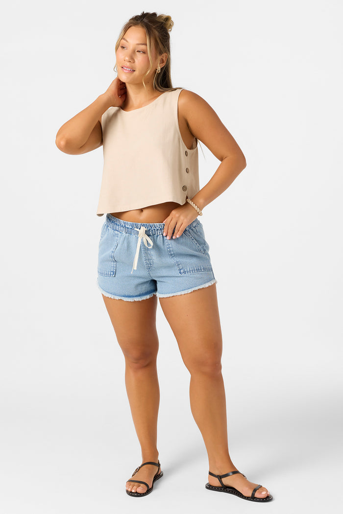 Sanders Sleeveless Top - Natural | O'Neill